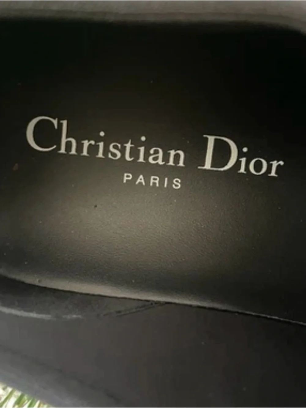 Christian Dior D-Connect Black Knit Slip On Sneakers Bee Logo EU 36.5
